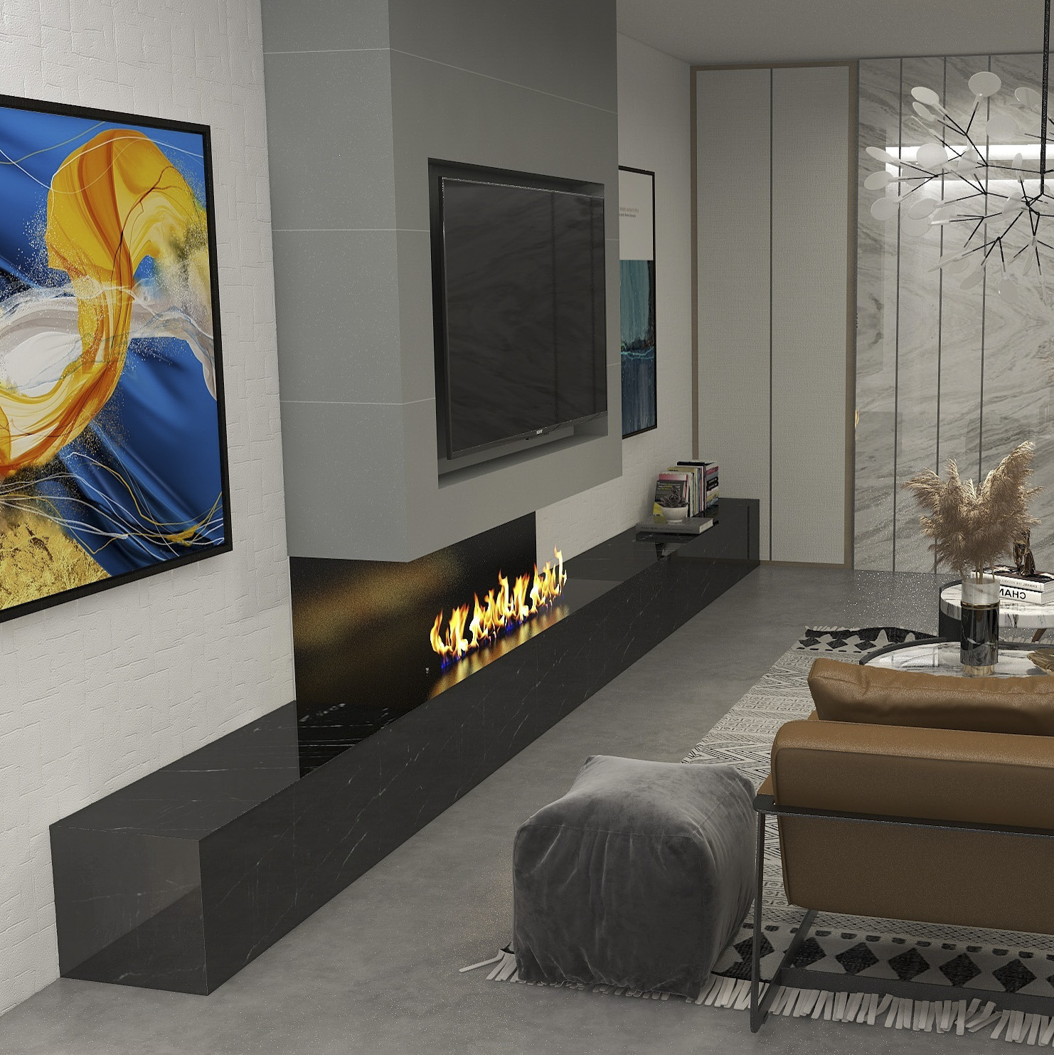 SF Pure Box, 3 sided bioethanol fire